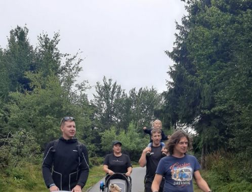 fanoušci na Pustevnách