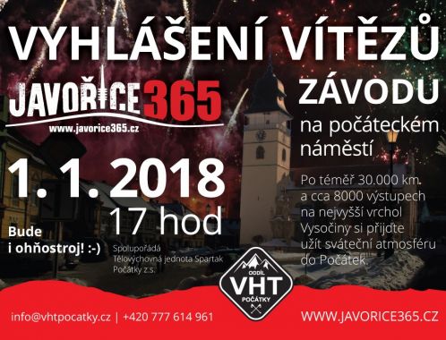 Vyhlášení vítězů J365 (za 2017)