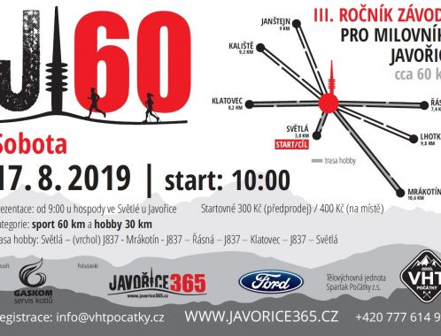 JAVOŘICKÁ ŠEDESÁTKA J60/2019