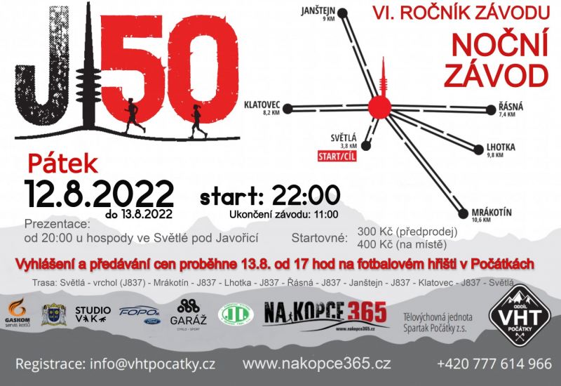 JAVOŘICKÁ PADESÁTKA - J50/2022