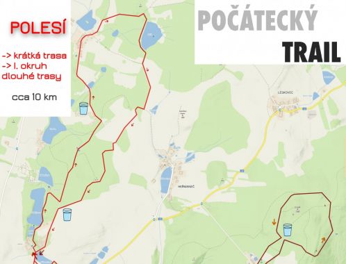 občerstvení na trati